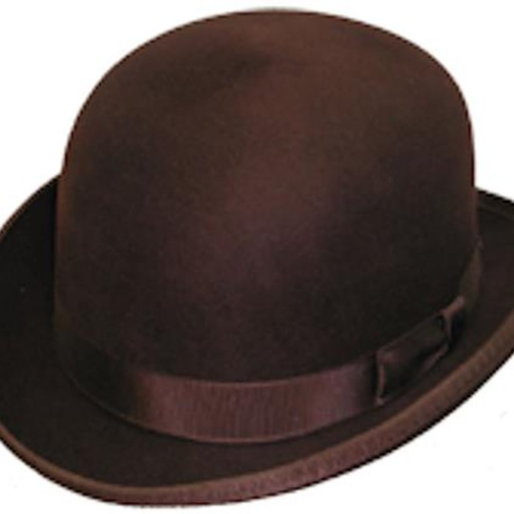 Bowler Hat / Derby Hat / Wool / Deluxe / Brown
